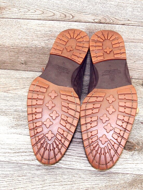 $795 Scarpe DI BIANCO Isernia Monkstrap 10 M Brown Suede SC574 * add $15 Trees main image 12